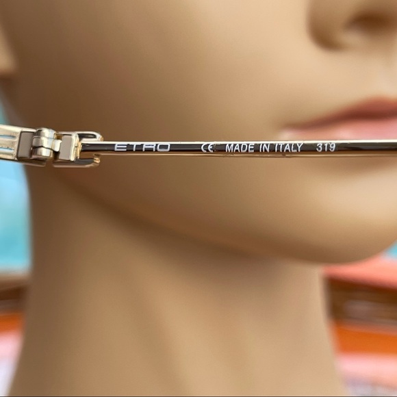 New, ETRO Metal Frame Sunglasses - Picture 8 of 15